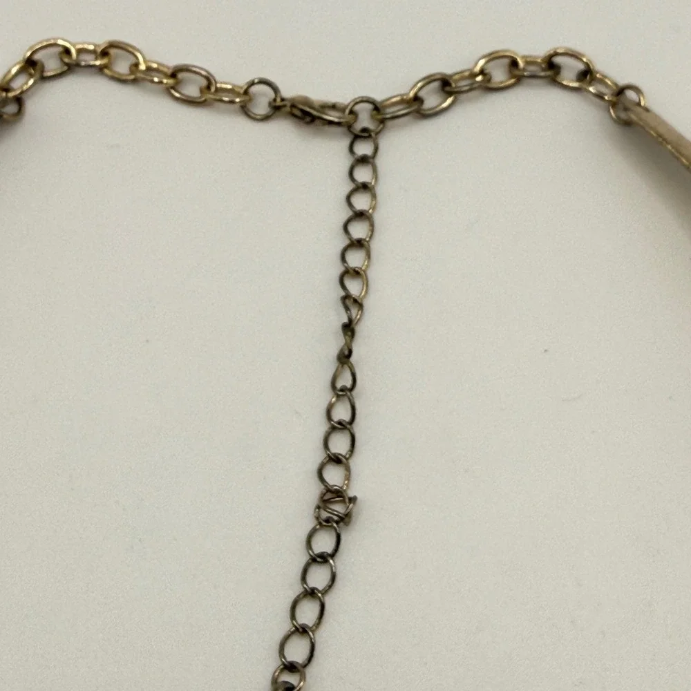 Gold Tone Textured Collar Necklace Adjustable Torque Statement Choker